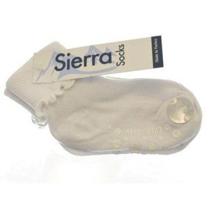 Girls Single Cuff With Ripple Seamless Toe Socks